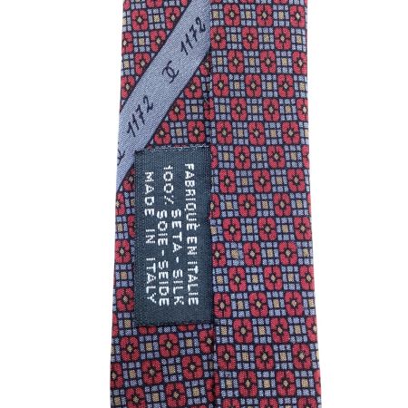 CHANEL シャネル ネクタイ チェーン柄 エンジ