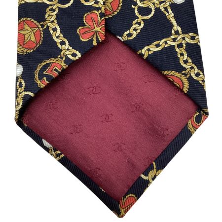 CHANEL シャネル ネクタイ チェーン柄 ブラック