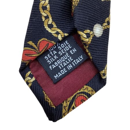 CHANEL シャネル ネクタイ チェーン柄 ブラック