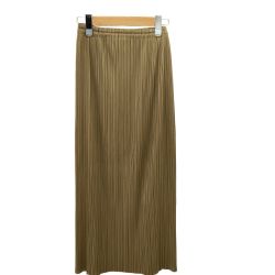 ISSEY MIYAKE イッセイミヤケ PLEATS PLEASE スカート  SIZE S PP05-JG613 ベージュ Bランク