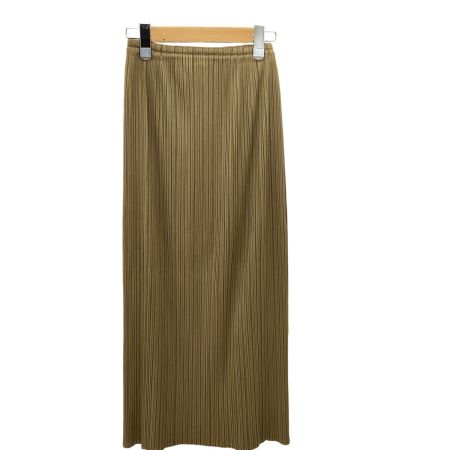 ISSEY MIYAKE イッセイミヤケ PLEATS PLEASE スカート  SIZE S PP05-JG613 ベージュ
