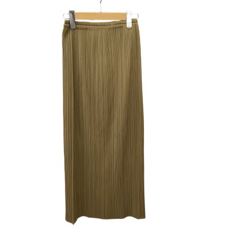ISSEY MIYAKE イッセイミヤケ PLEATS PLEASE スカート  SIZE S PP05-JG613 ベージュ