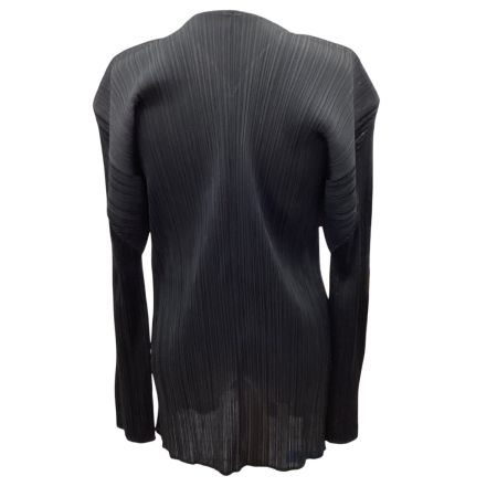 ISSEY MIYAKE イッセイミヤケ PLEATS PLEASE カーディガン SIZE 4 PP64-JO607 ブラック