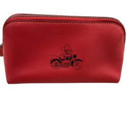 COACH コーチ ×Disney  ディズニー コラボ ポーチ レッド Bランク