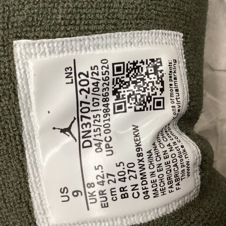 NIKE ナイキ メンズ スニーカー AIR JORDAN 3 RETRO SIZE27cm オリーブ