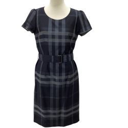 BURBERRY LONDON バーバリーロンドン レディース ワンピース SIZE 38 ネイビー Bランク