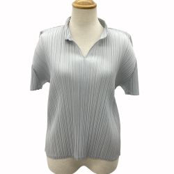 ISSEY MIYAKE イッセイミヤケ PLEATS PLEASE カットソー SIZE 3 PP55-JK105 グレー Bランク