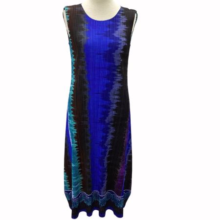 ISSEY MIYAKE イッセイミヤケ PLEATS PLEASE カットソー SIZE 3 PP03-JH513 ブルー