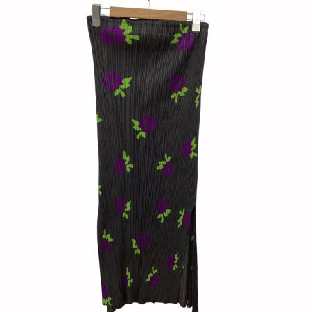 ISSEY MIYAKE イッセイミヤケ PLEATS PLEASE 花柄 スカート SIZE 2 PP22-JG753 グレー