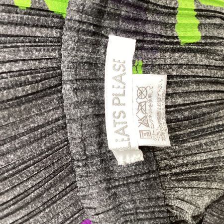 ISSEY MIYAKE イッセイミヤケ PLEATS PLEASE 花柄 スカート SIZE 2 PP22-JG753 グレー