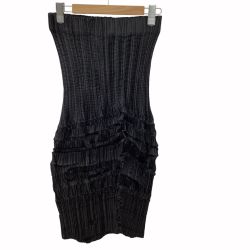 ISSEY MIYAKE イッセイミヤケ プリーツ 変形 スカート SIZE L IM82-FH957 ブラック Bランク