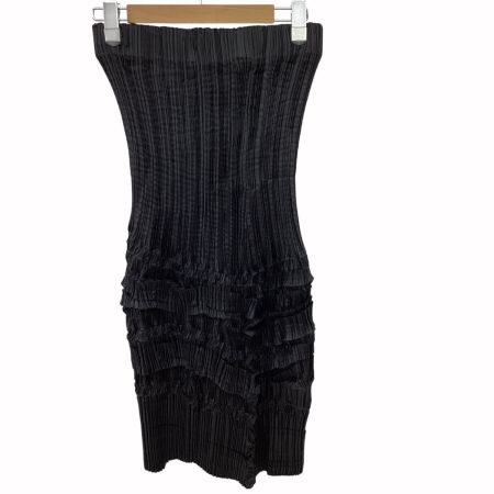 ISSEY MIYAKE イッセイミヤケ プリーツ 変形 スカート SIZE L IM82-FH957 ブラック