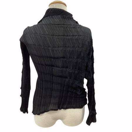ISSEY MIYAKE イッセイミヤケ プリーツ 変形 ジャケット SIZE L IM82-FJ913 ブラック
