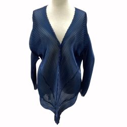 ISSEY MIYAKE イッセイミヤケ プリーツ 変形 ジャケット SIZE　2 IF74FJ794 ブルー Bランク