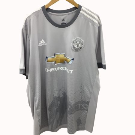 adidas アディダス サッカーユニフォーム  Manchester UNITED 2017-18 SIZE 2XL グレー