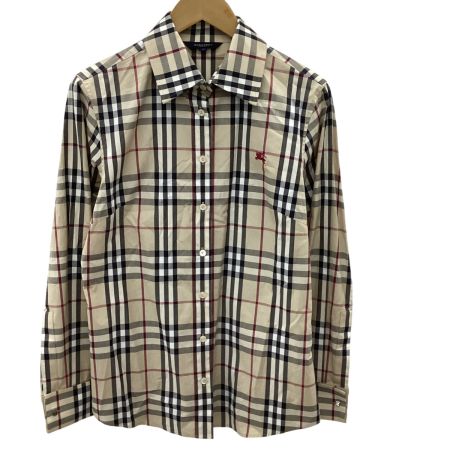 BURBERRY LONDON バーバリーロンドン レディース シャツ　チェック SIZE 42 ベージュ