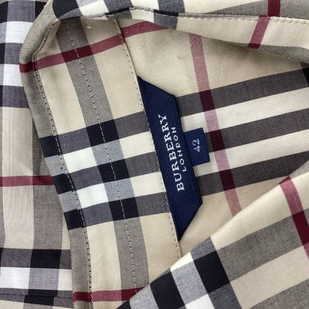 BURBERRY LONDON バーバリーロンドン レディース シャツ　チェック SIZE 42 ベージュ