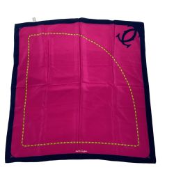Cartier カルティエ スカーフ ショッキングピンク Bランク