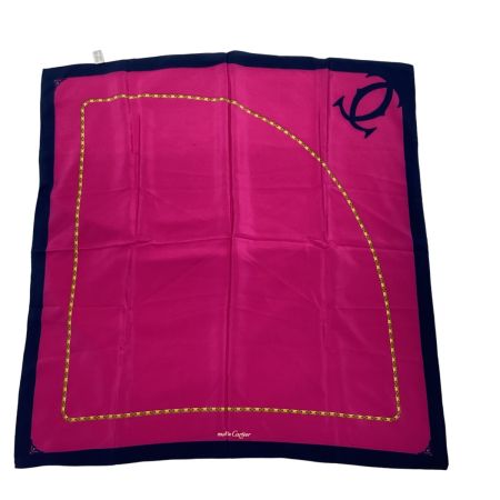 Cartier カルティエ スカーフ ショッキングピンク