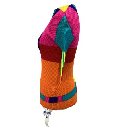 ISSEY MIYAKE イッセイミヤケ ME ミー 未使用 タグ付き プリーツカットソー   MI12-FK102 マルチカラー