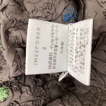 ISSEY MIYAKE イッセイミヤケ 立体 花モチーフ ジャケット  SIZE 2 IM22FD905 ブラック