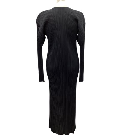 ISSEY MIYAKE イッセイミヤケ PLEATS PLEASE ロングカーディガン SIZE 2 PP05-JA001 ブラック