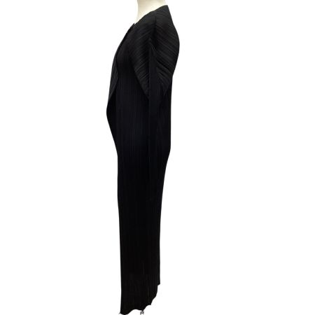 ISSEY MIYAKE イッセイミヤケ PLEATS PLEASE ロングカーディガン SIZE 2 PP05-JA001 ブラック