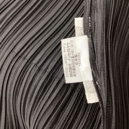ISSEY MIYAKE イッセイミヤケ PLEATS PLEASE ロングカーディガン SIZE 2 PP05-JA001 ブラック