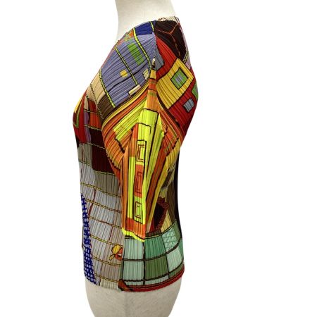 ISSEY MIYAKE イッセイミヤケ PLEATS PLEASE カットソー SIZE 3 PP14-JK142 マルチカラー