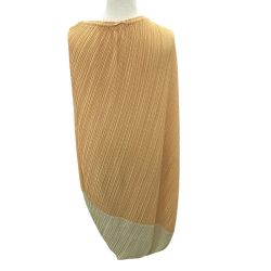 ISSEY MIYAKE イッセイミヤケ PLEATS PLEASE 変形 ２WAY ワンピース スカート SIZE 2 PP51-JG525 オレンジ×イエロー Bランク