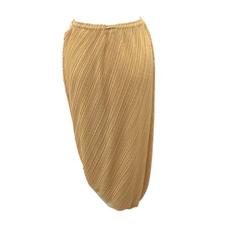 ISSEY MIYAKE イッセイミヤケ PLEATS PLEASE 変形 ２WAY ワンピース スカート SIZE 2 PP51-JG525 オレンジ×イエロー