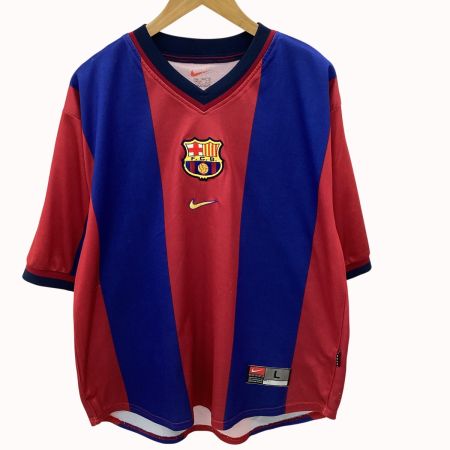 NIKE ナイキ サッカー 90-00s バルセロナユニフォーム SIZE L ブルー×レッド