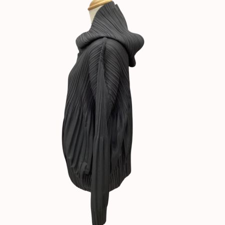 ISSEY MIYAKE イッセイミヤケ PLEATS PLEASE ジップアップ ジャンパー SIZE 4 PP55-JC401 グレー