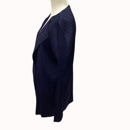 ISSEY MIYAKE イッセイミヤケ PLEATS PLEASE カーディガン  SIZE 3 PP91-JO761 ネイビー