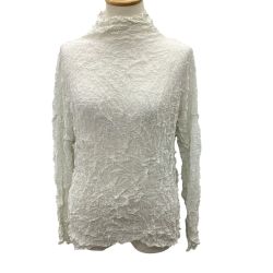ISSEY MIYAKE イッセイミヤケ シワ加工 カットソー  ホワイト Bランク