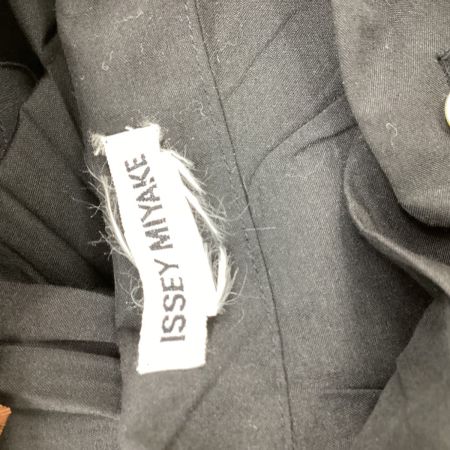 ISSEY MIYAKE イッセイミヤケ シワ加工 シャツ  ブラック