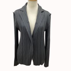 ISSEY MIYAKE イッセイミヤケ プリーツ ジャケット SIZE 2 IF64FD726 グレー Bランク