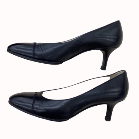 CHANEL シャネル レディース パンプス ココマーク SIZE　37 レザー ブラック
