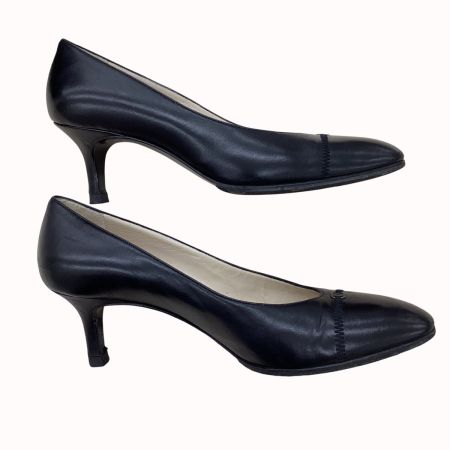 CHANEL シャネル レディース パンプス ココマーク SIZE　37 レザー ブラック