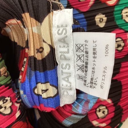 ISSEY MIYAKE イッセイミヤケ PLEATS PLEASE カットソー SIZE 3 ストール付き PP73-JK671 マルチカラー