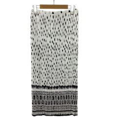 ISSEY MIYAKE イッセイミヤケ プリーツ スカート SIZE 3 エスニック柄 IM12FG919 ホワイト Bランク