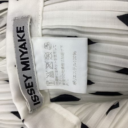 ISSEY MIYAKE イッセイミヤケ プリーツ スカート SIZE 3 エスニック柄 IM12FG919 ホワイト