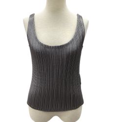 ISSEY MIYAKE イッセイミヤケ プリーツ ノースリーブカットソー SIZE　2 IM42FJ296 グレー Bランク