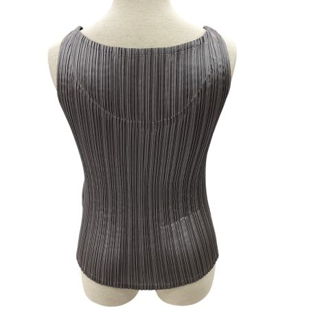 ISSEY MIYAKE イッセイミヤケ プリーツ ノースリーブカットソー SIZE　2 IM42FJ296 グレー