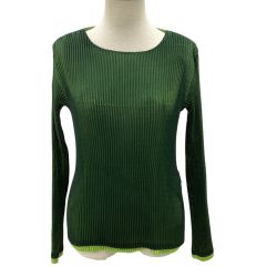ISSEY MIYAKE イッセイミヤケ プリーツ カットソー バイカラー SIZE　2 IM03FJ967 グリーン Bランク