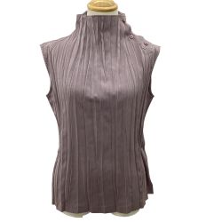 ISSEY MIYAKE イッセイミヤケ プリーツ ノースリーブカットソー SIZE 2 IM14FJ951 ピンク Bランク
