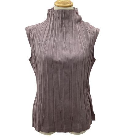 ISSEY MIYAKE イッセイミヤケ プリーツ ノースリーブカットソー SIZE 2 IM14FJ951 ピンク