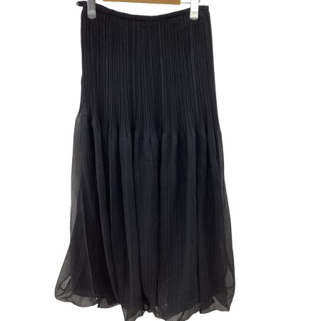 ISSEY MIYAKE WHITE LABEL 変形 プリーツ スカート SIZE 2 IM32FG218 ブラック