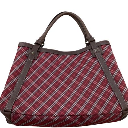 BURBERRY BLUE LABEL バーバリーブルーレーベル レディース ハンドバッグ チェック レッド