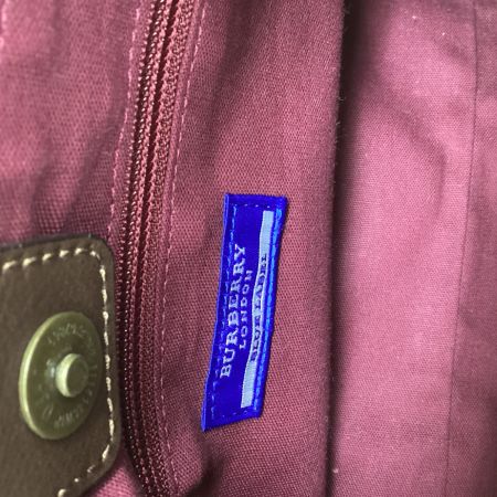 BURBERRY BLUE LABEL バーバリーブルーレーベル レディース ハンドバッグ チェック レッド